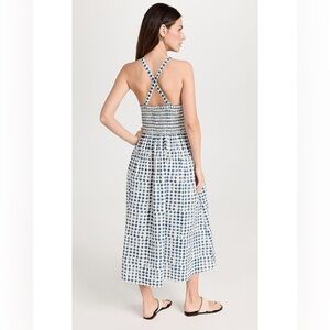 Madewell smocked cross-back dress